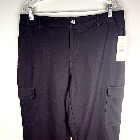 Nanette Lepore Pants Very Black 12 Pockets New - Picture 9 of 13